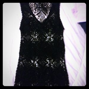 Women's beaded sequin top xs tanktop